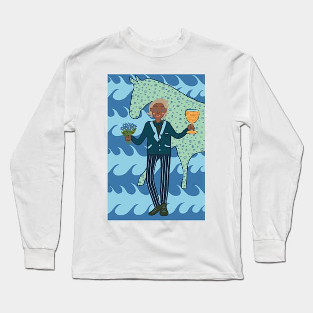 Knight of Cups Long Sleeve T-Shirt by BeautyInDestruction